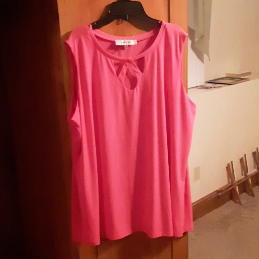Sleeveless pull over blouse